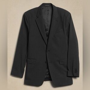 NWT! Banana Republic Charcoal Modern Classic Heather Suit Jacket - Size 38 Reg💙